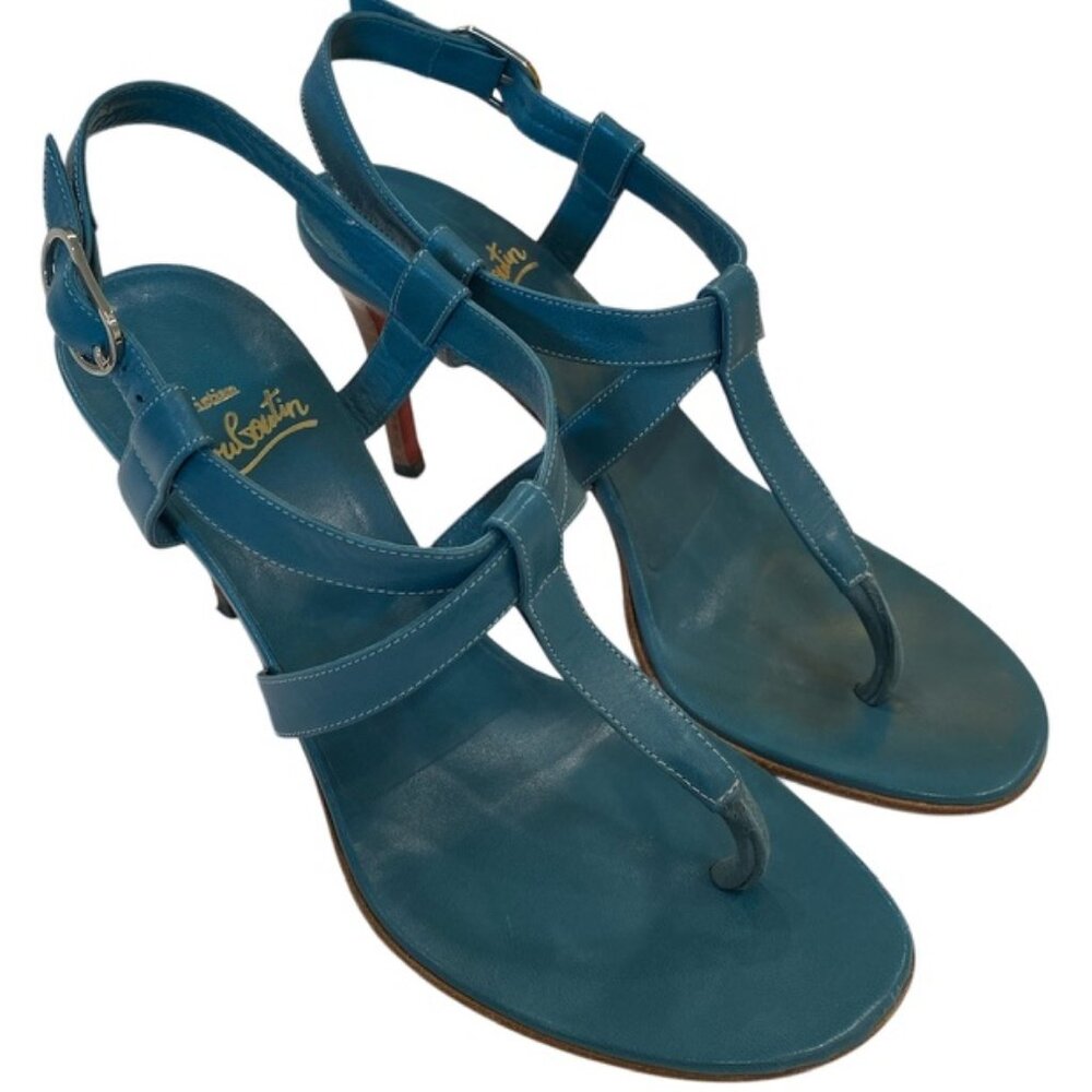 Christian Louboutin Light blue high heel sandals